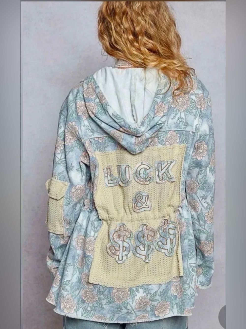 POL floral full zip Jacket